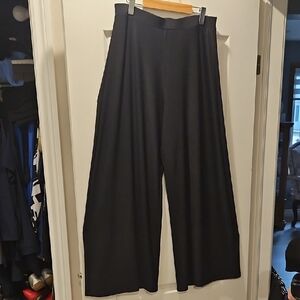 Sympli Classic Black Wide-Leg Pants